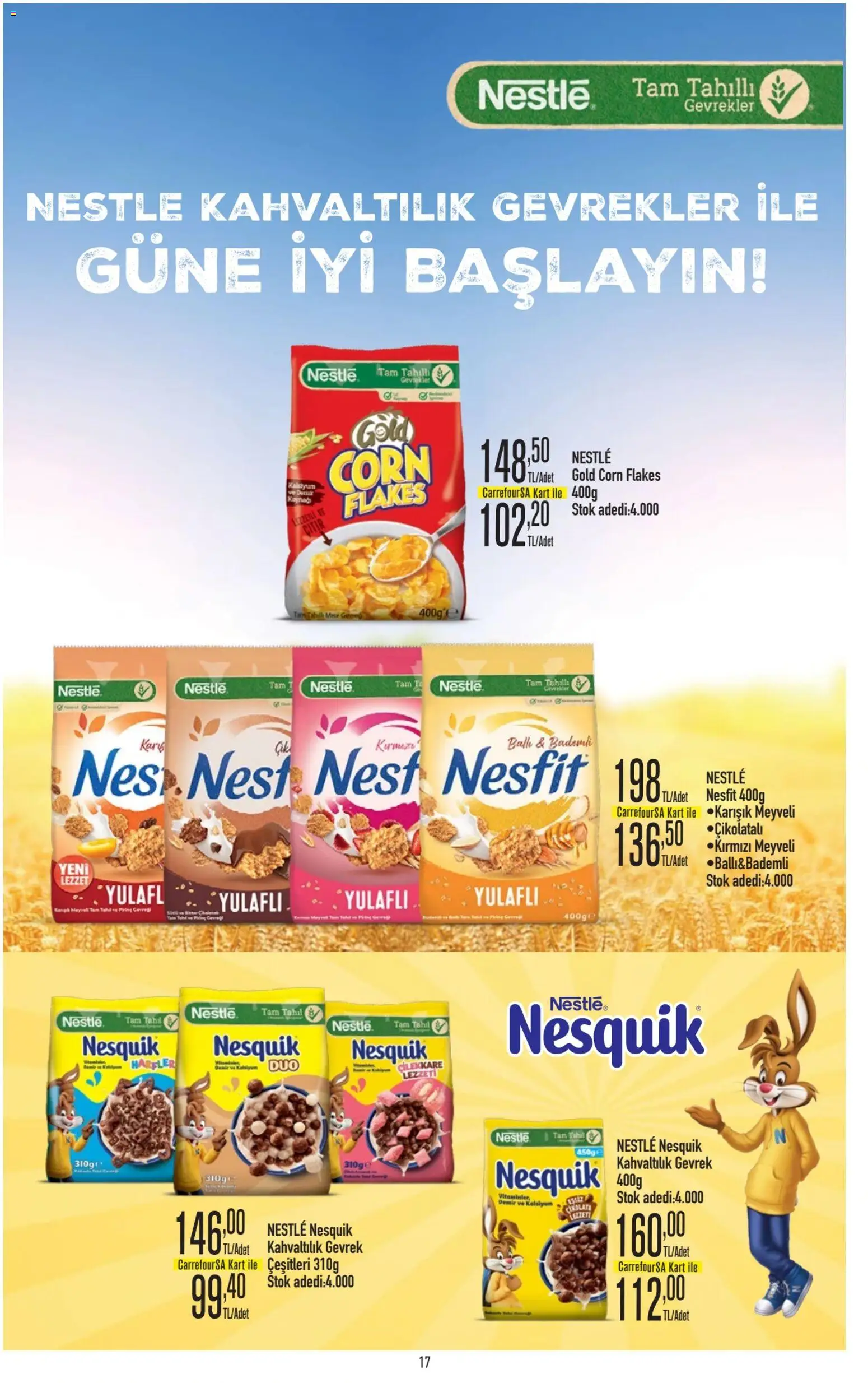 CarrefourSA Katalog - 04.12.2025 tarihinden itibaren geçerlidir | Sayfa: 17 | Ürünler: Gevrek, Çikolata, Tahıl