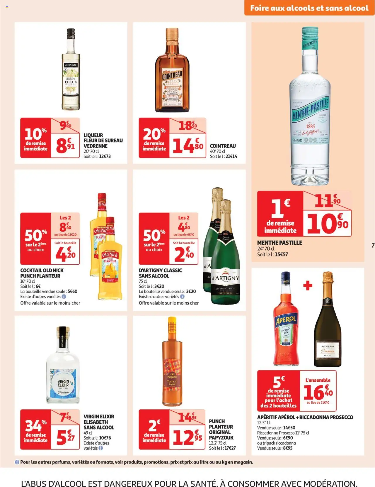  | Page: 7 | Produits: Cointreau liqueur, Orange, Liqueur, Prosecco