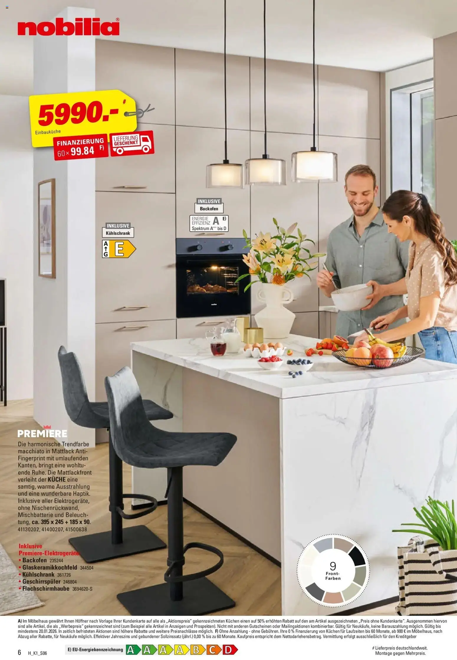 Höffner - Höffner: Möbelangebote – gültig ab 23.12.2025 | Seite: 6 | Produkte: Einbauküche, Küche, Backofen, Kuchen