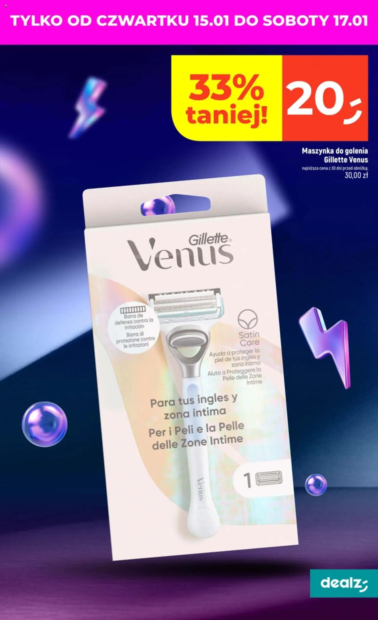 Dealz Gazetka od 15.01.2026 | Strona: 5 | Produkty: Gillette, Maszynka do golenia