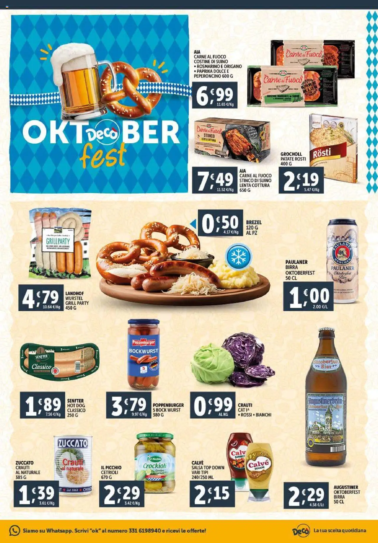Volantino Decò del 23.09.2025 | Pagina: 15 | Prodotti: Rosmarino, Birra, Cetrioli, Salsa