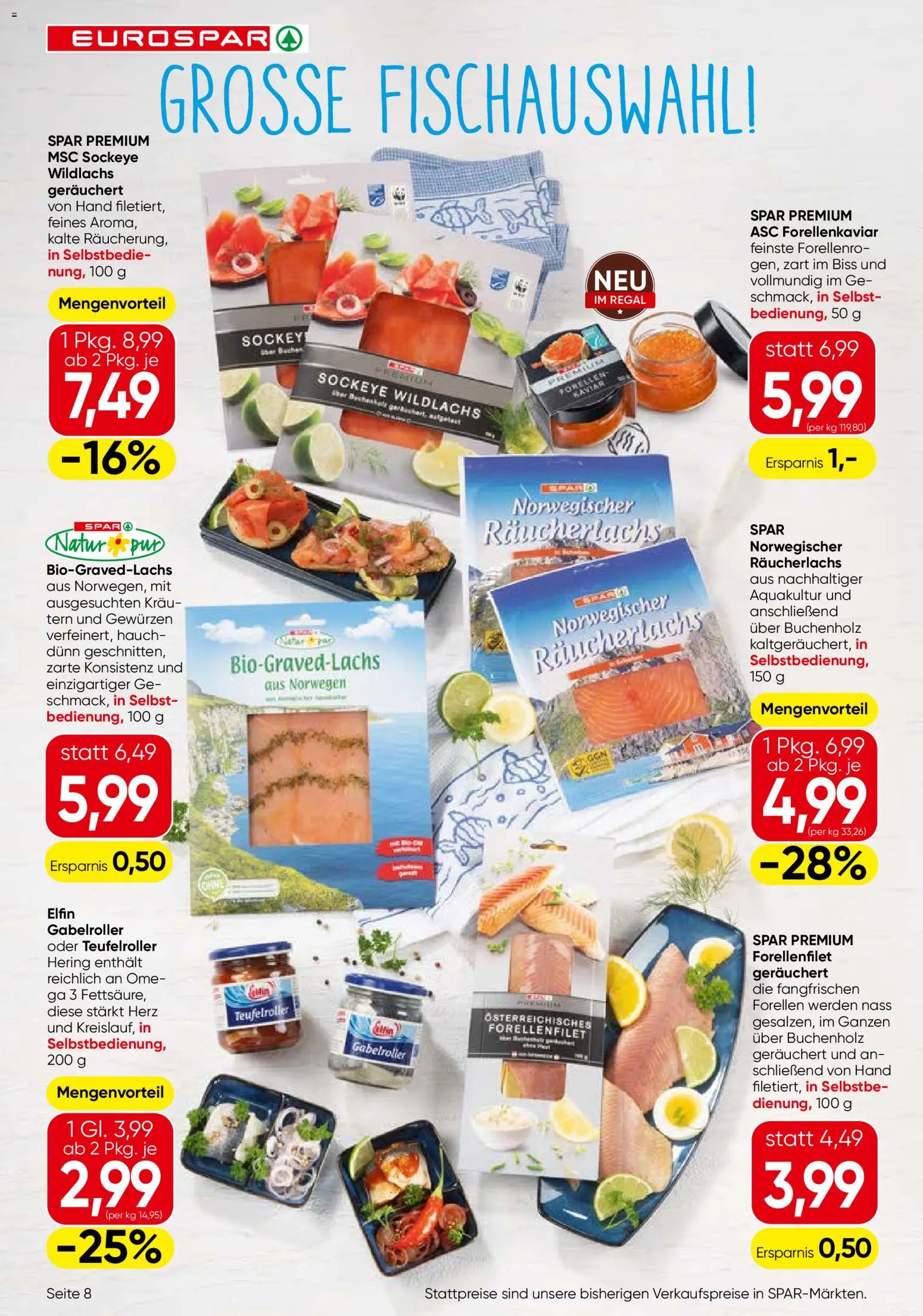 Eurospar Flugblatt gültig ab 20.11.2025 | Seite: 8 | Produkte: Regal