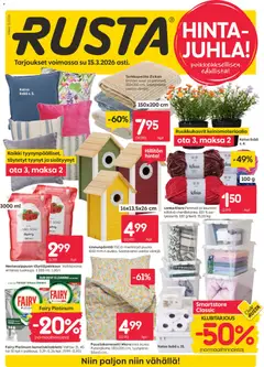 Rusta-mainoslehti voimassa 09.03.2026 alkaen
