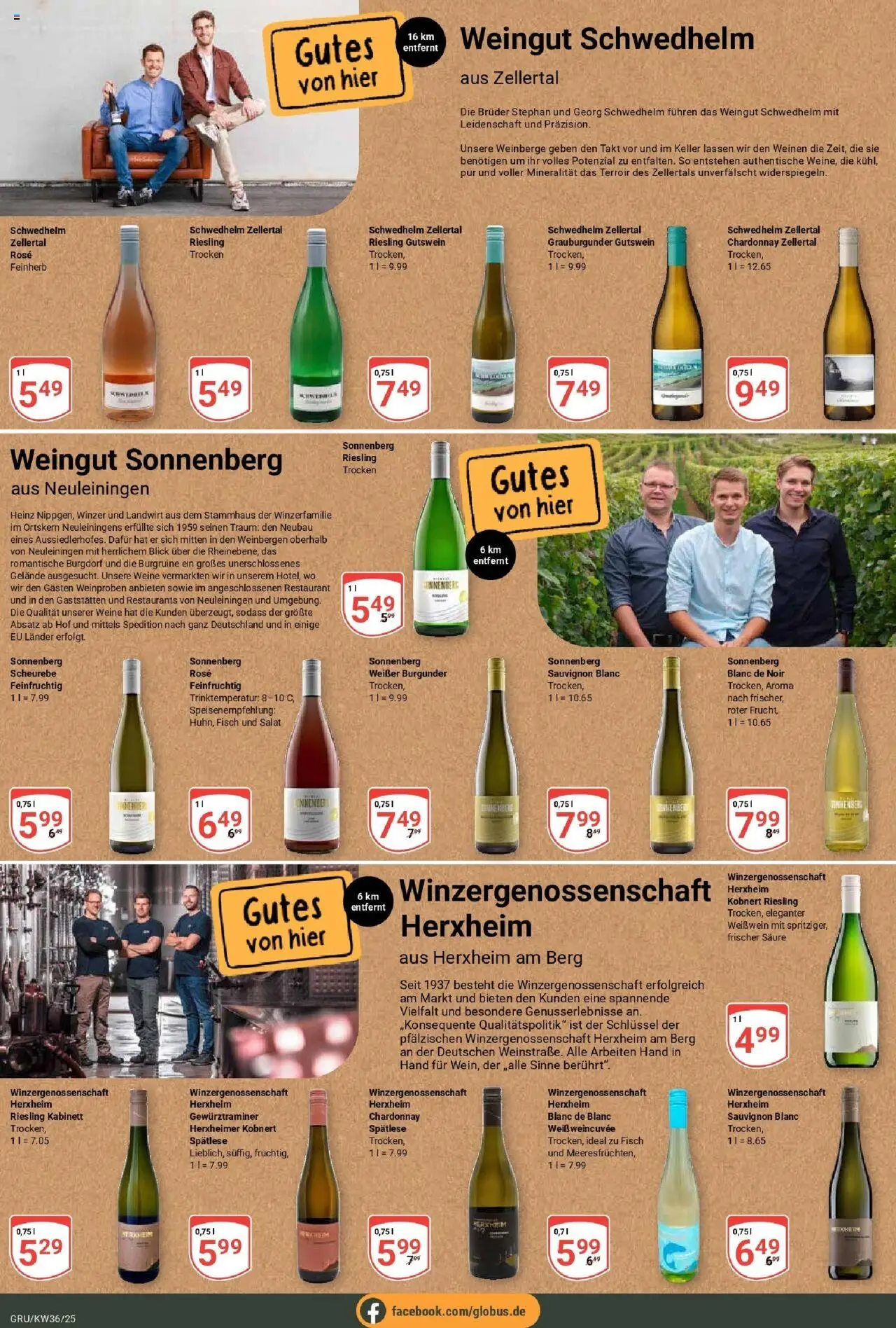 Globus prospekt Grünstadt	 – gültig ab 01.09.2025 | Seite: 22 | Produkte: Weißwein, Fisch, Salat