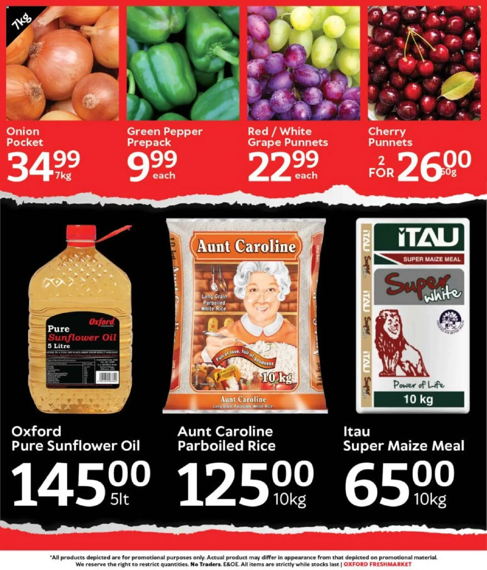 New Oxford Freshmarket catalogue – valid from 28.11.2025 | Page: 2 | Products: Maize meal, Oil, Rice, Pepper