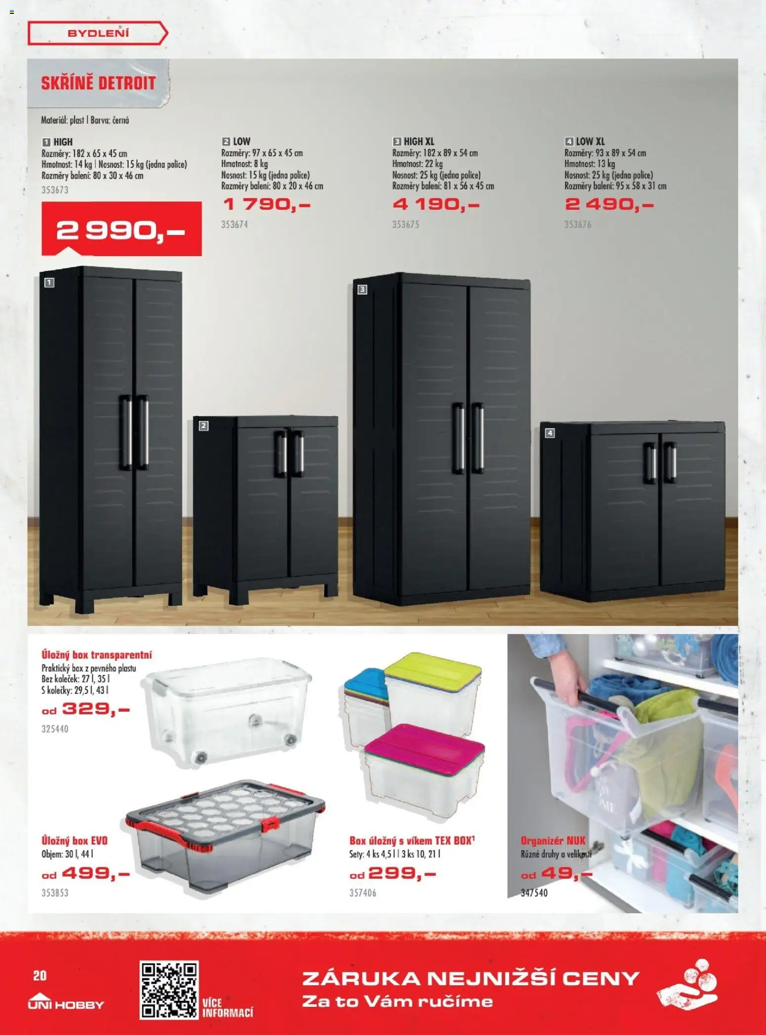Uni Hobby leták od 08.01.2026 | Strana: 20 | Produkty: Organizér, Box, Úložný box, Police