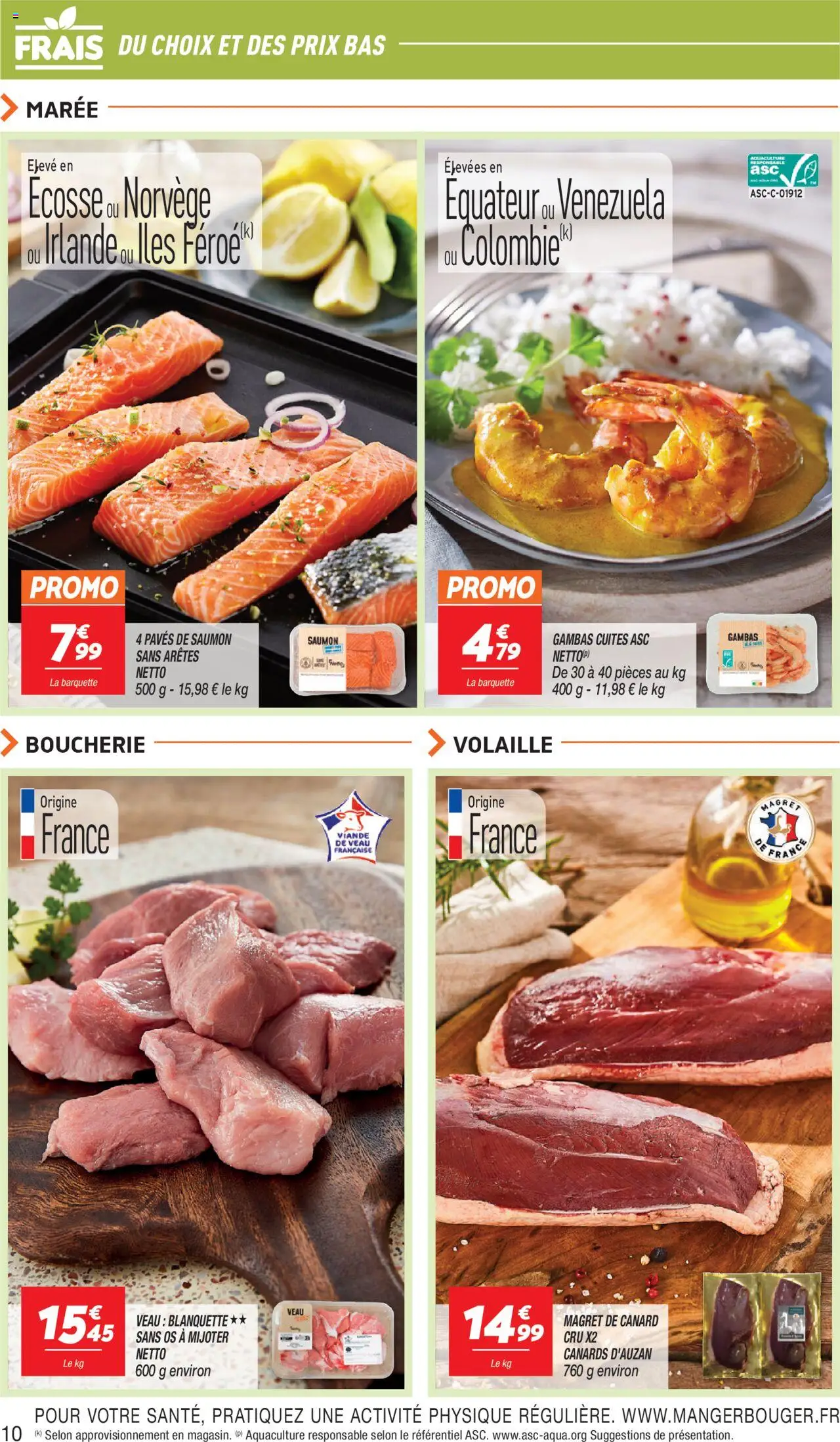 {H1} | Page: 10 | Produits: Magret de canard, Volaille, Viande, Saumon