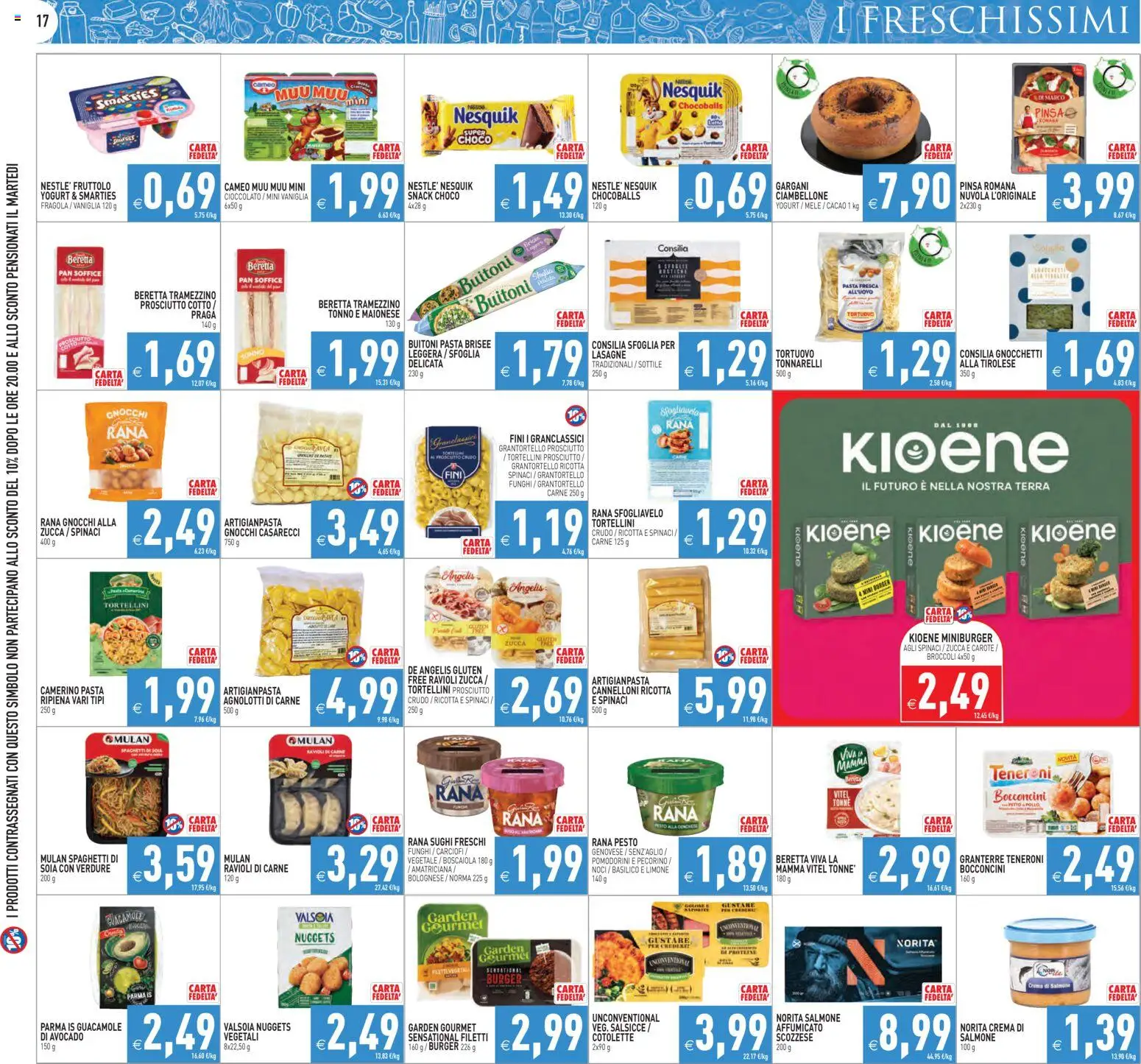 Volantino PIM Supermercati del 16.01.2026 | Pagina: 17 | Prodotti: Crema, Prosciutto Cotto, Tonno, Gnocchetti