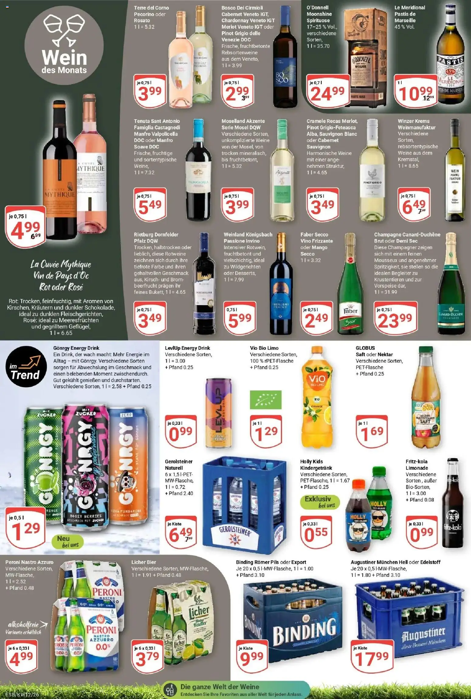 Globus prospekt Eschborn	 – gültig ab 15.03.2026 | Seite: 14 | Produkte: Bier, Pils, Limonade, Gerolsteiner