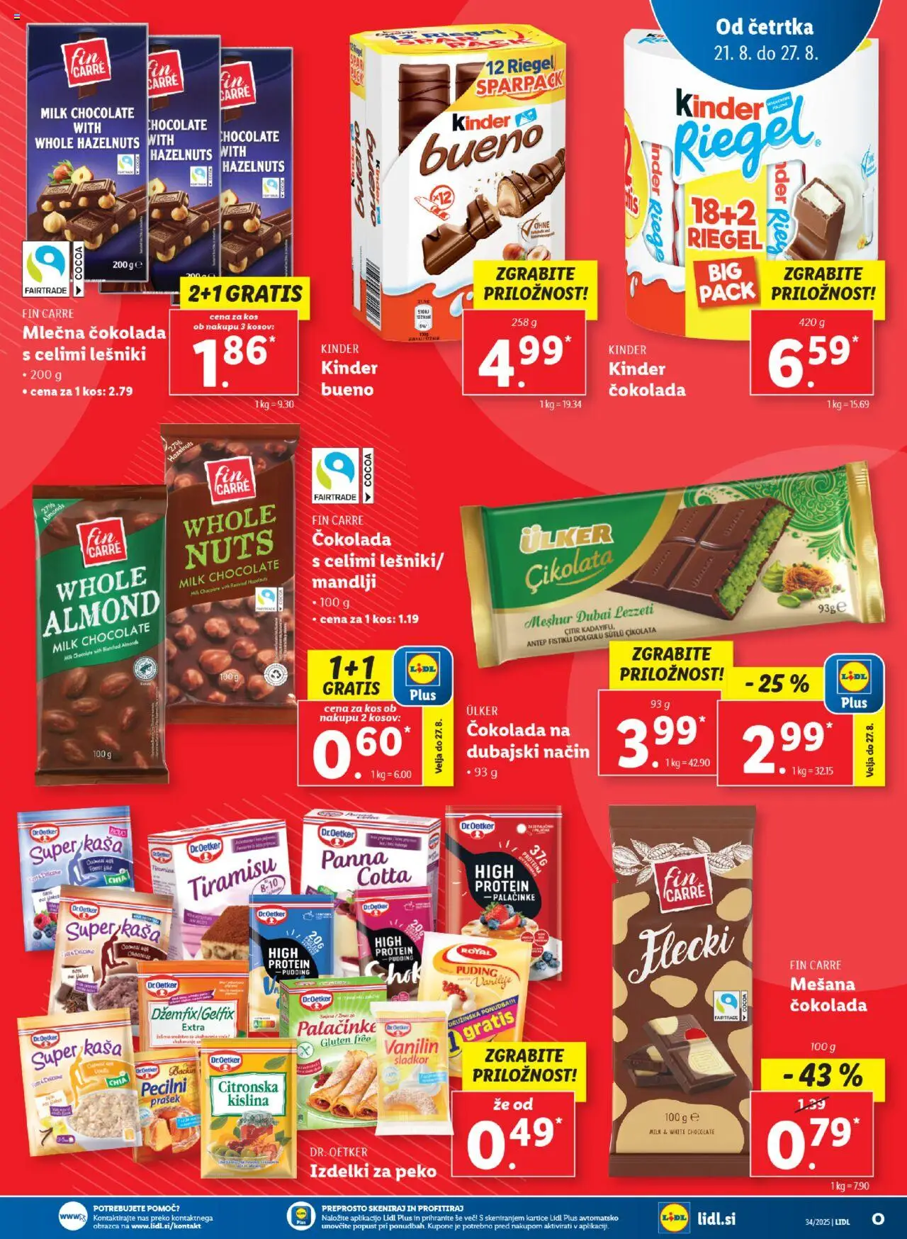 Lidl katalog │ velja od 21.08.2025 | Stran: 9 | Izdelki: Kos, Palačinke, Cokolada, Sladkor