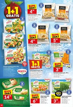 Pogląd oferty "Twój Market Gazetka" - ważna od 17.12.2025 | Strona: 28 | Produkty: Pierogi z kapusta i grzybami, Szpinak, Lody, Warzywa