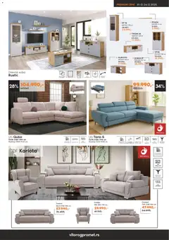 Vitorog akcija praznični popusti  - pregled Vitorog kataloga - važi od 01.11.2025 | Strana: 3 | Proizvode: Fotelja, Polica, Sto, Dvosed