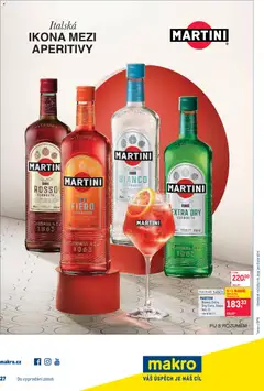 Náhled letáku Makro leták - Gastronomie od 17.12.2025 | Strana: 25 | Produkty: Martini, Vermouth, Aperitivo