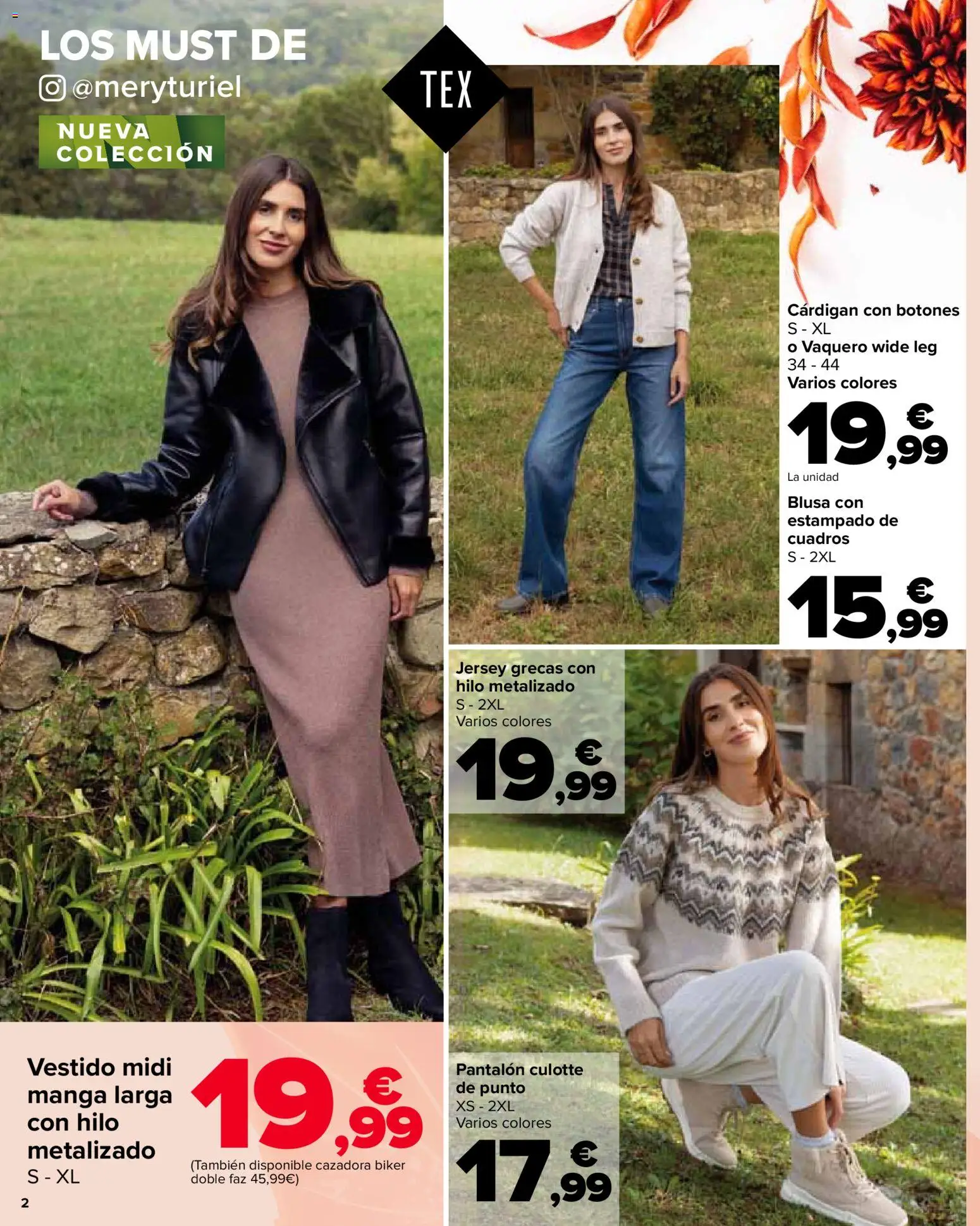 Carrefour - Colección Otoňo │ válido desde el 23.10.2025 | Página: 2 | Productos: Blusa, Vestido midi