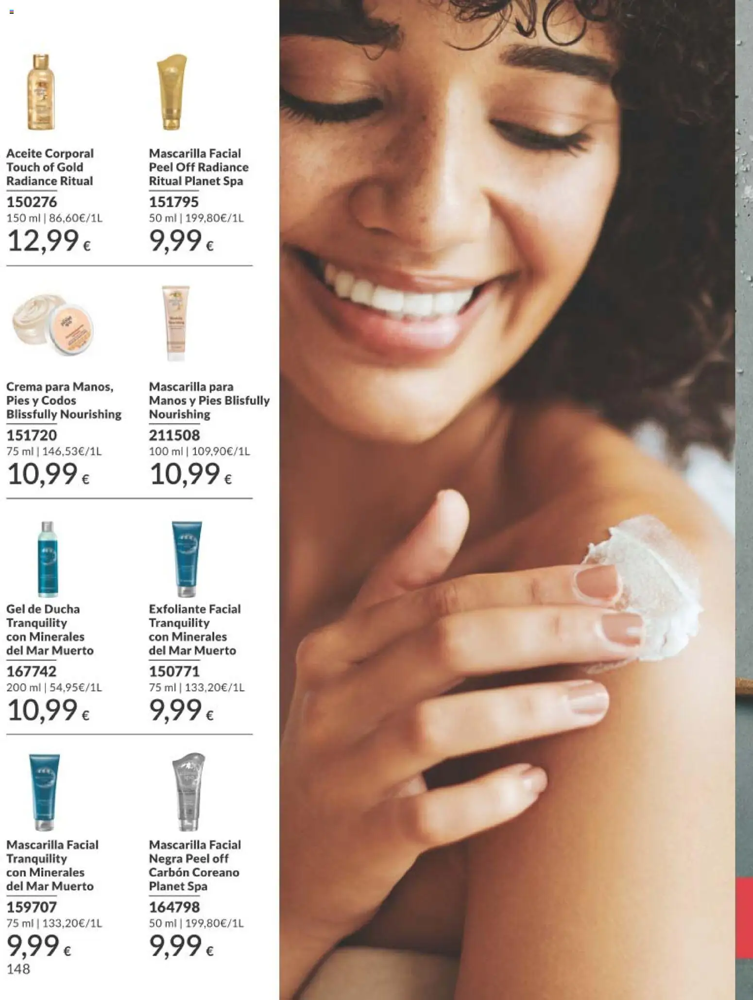 Catálogo AVON campaña 3 │ válido desde el 01.03.2026 | Página: 168 | Productos: Mascarilla facial, Gel exfoliante, Pies y codos, Ducha