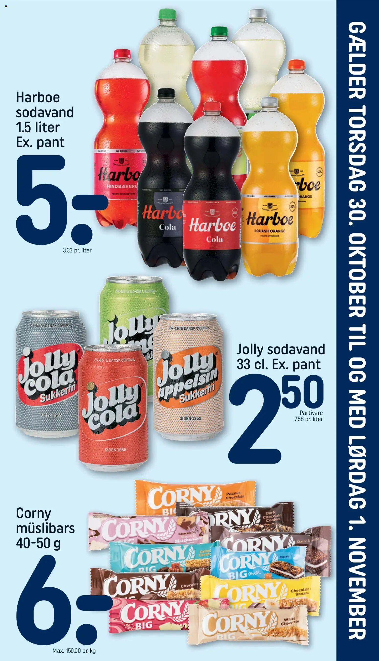 Rema 1000 tilbudsavis – gyldig fra 30.10.2025 | Side: 5 | Produkter: Cookies, Squash, Sodavand, Cola