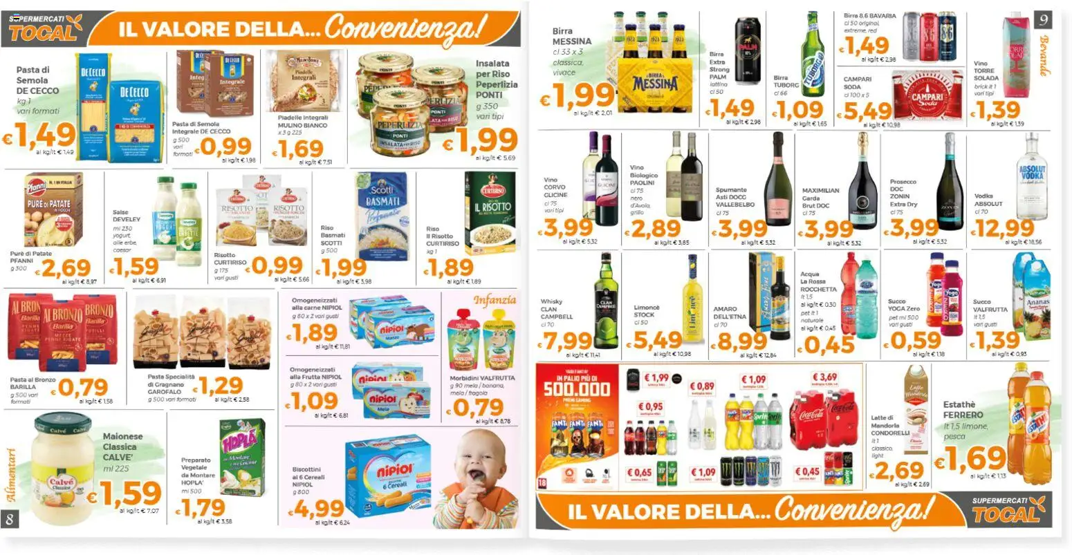Volantino Tocal del 28.04.2026 | Pagina: 5 | Prodotti: Yogurt, Latte, Pesca, Ananas