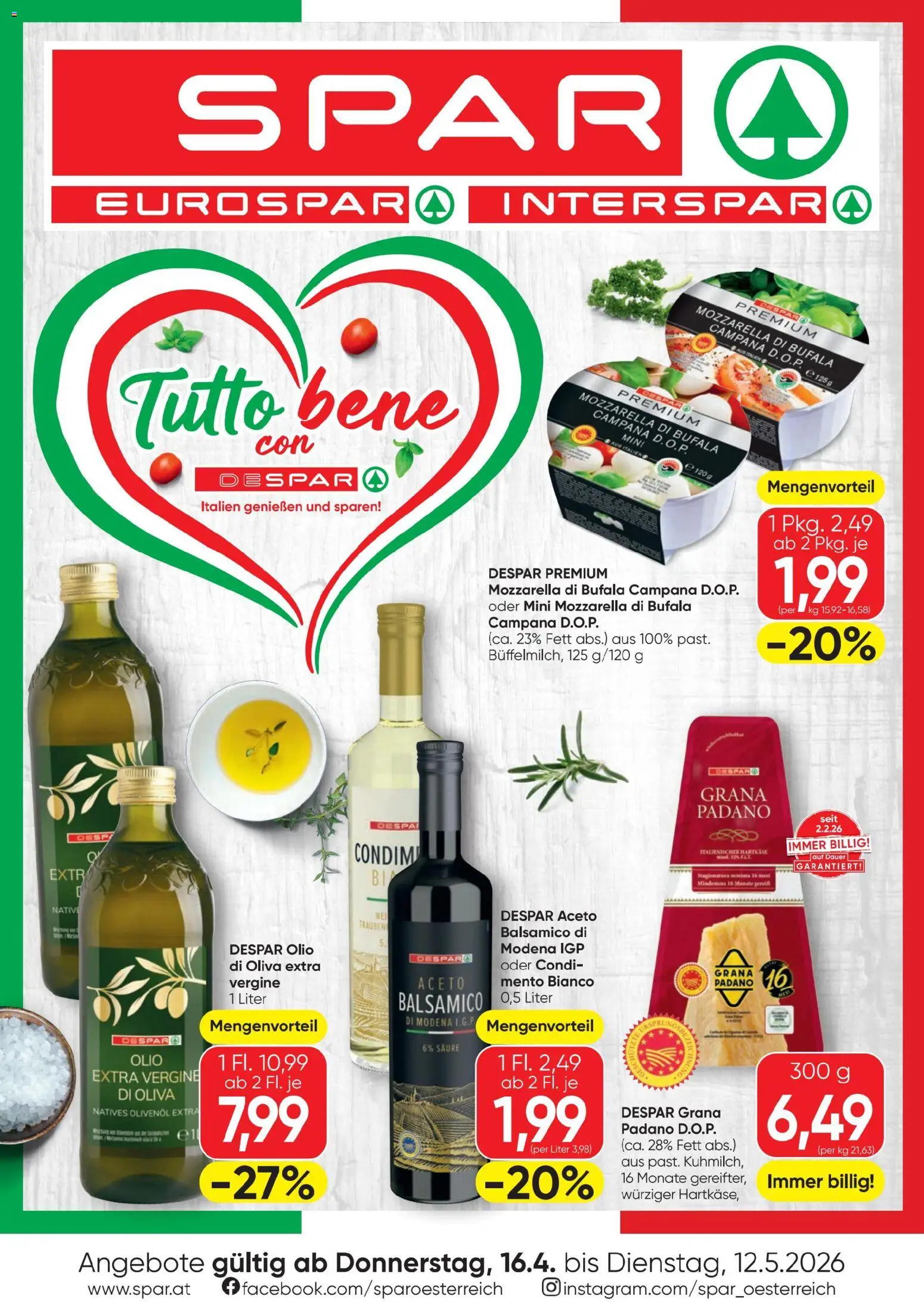 Spar Tutto bene gültig ab 16.04.2026 | Seite: 1