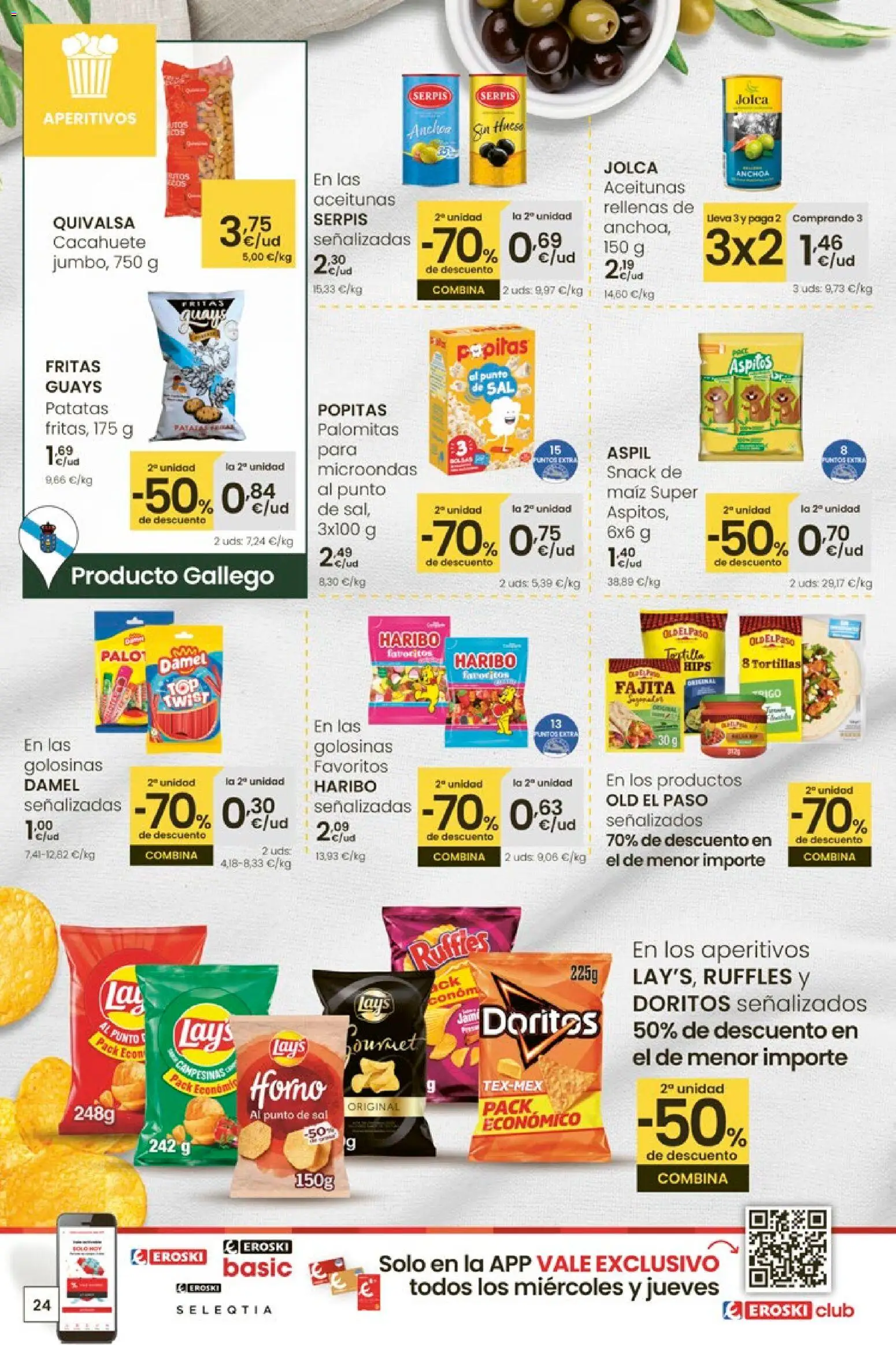 Eroski - Para un enero más ligero │ válido desde el 05.01.2026 | Página: 24 | Productos: Golosinas, Horno, Anchoa