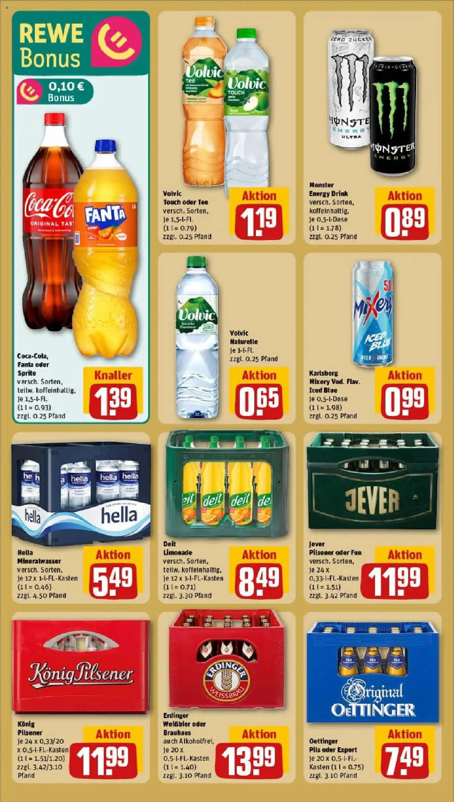 Rewe prospekt Horneburg	 – gültig ab 11.01.2026 | Seite: 22 | Produkte: Mixer, Konig pilsener, Sprite, Oettinger