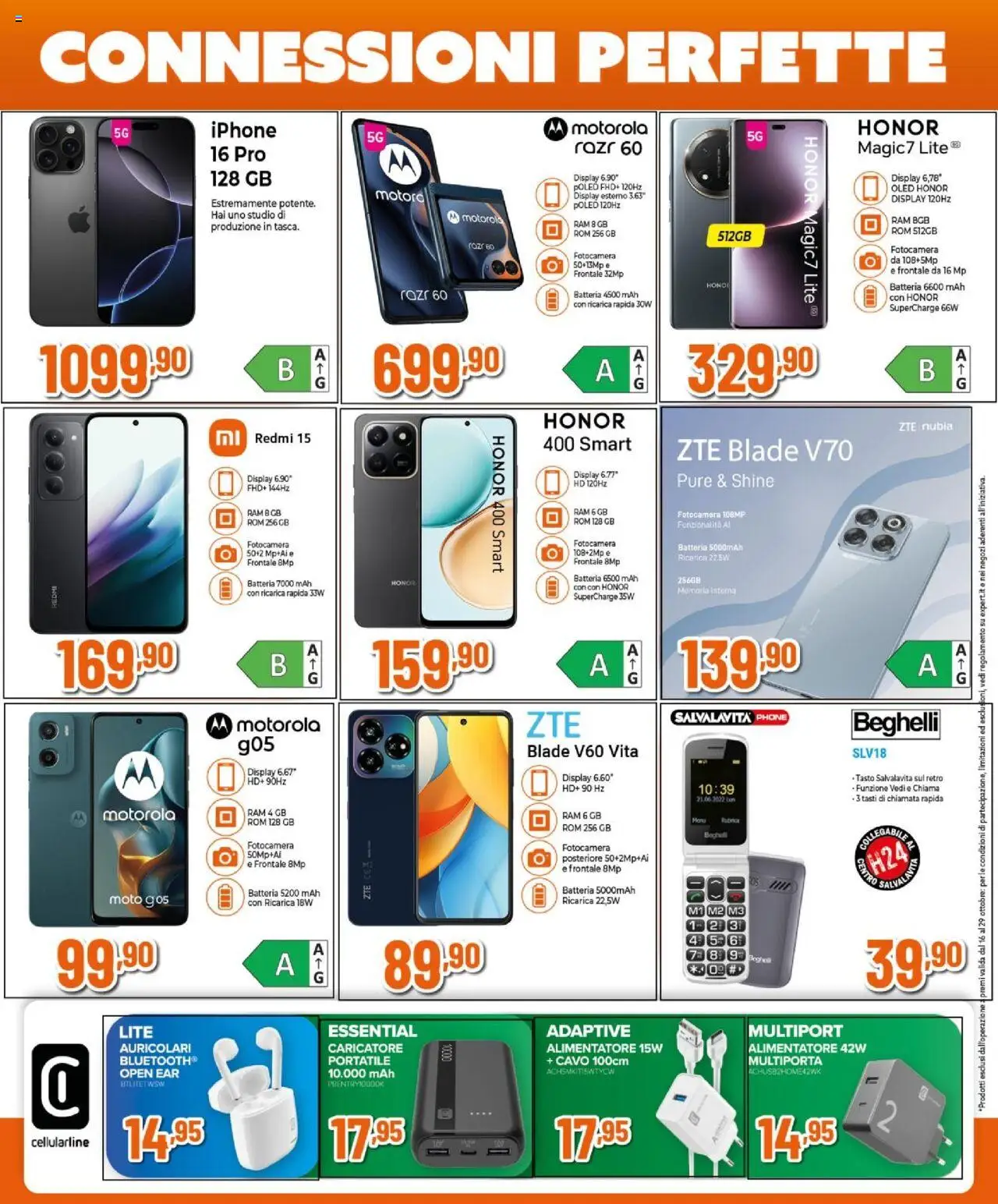 Volantino Expert del 16.10.2025 | Pagina: 27 | Prodotti: Auricolari, Iphone, Fotocamera, Cavo
