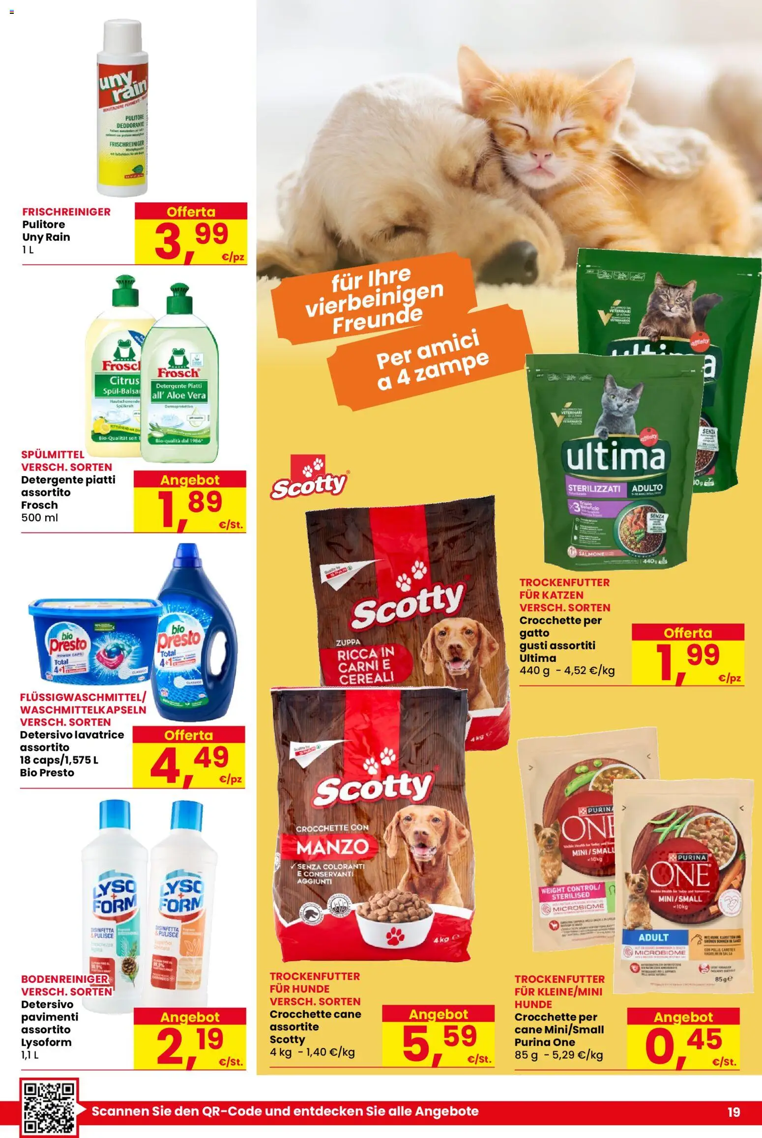 Volantino Despar del 30.10.2025 | Pagina: 19 | Prodotti: Deodorante, Crocchette, Lavatrice, Aloe vera