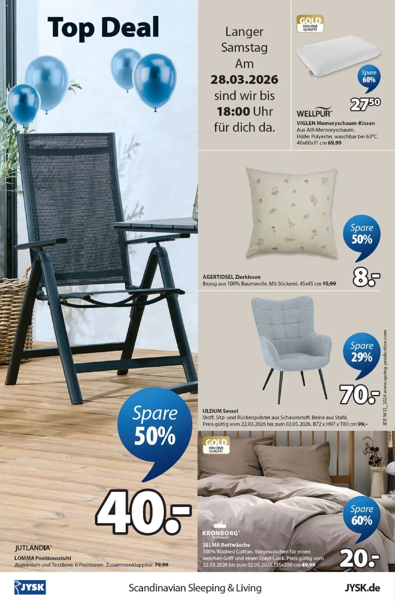 Prospekt JYSK  – gültig ab 15.02.2026 | Seite: 24 | Produkte: Hülle, Sessel, Bettwäsche, Uhr