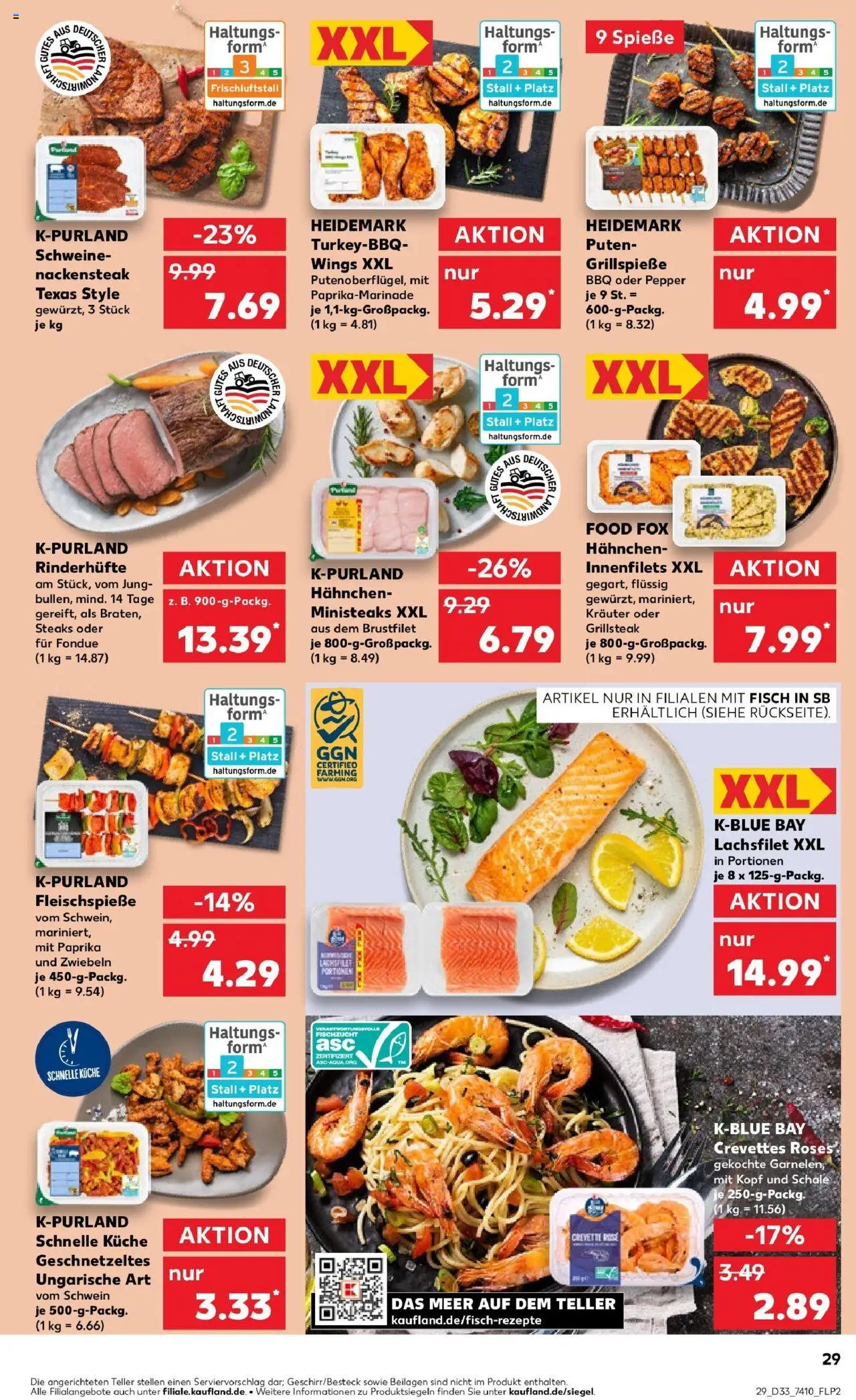 Kaufland prospekt Braunschweig	 - gültig ab dem 14.08.2025 | Seite: 29 | Produkte: Hahnchen, Küche, Fisch, Zwiebeln