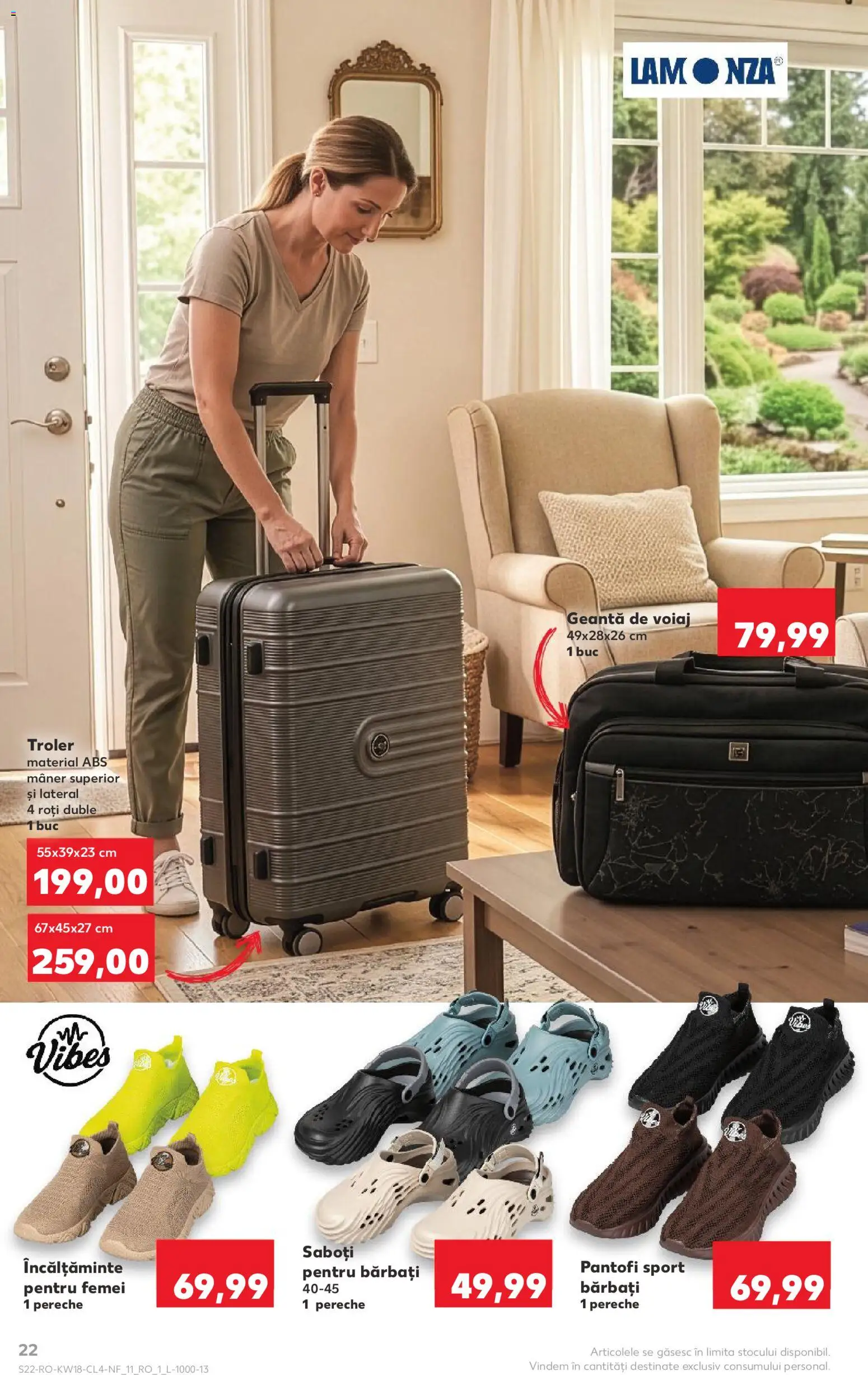 Noul catalog Kaufland – valabil de la 29.04.2026 | Pagină: 22 | Produse: Geantă de voiaj, Geantă, Pantofi, Mâner