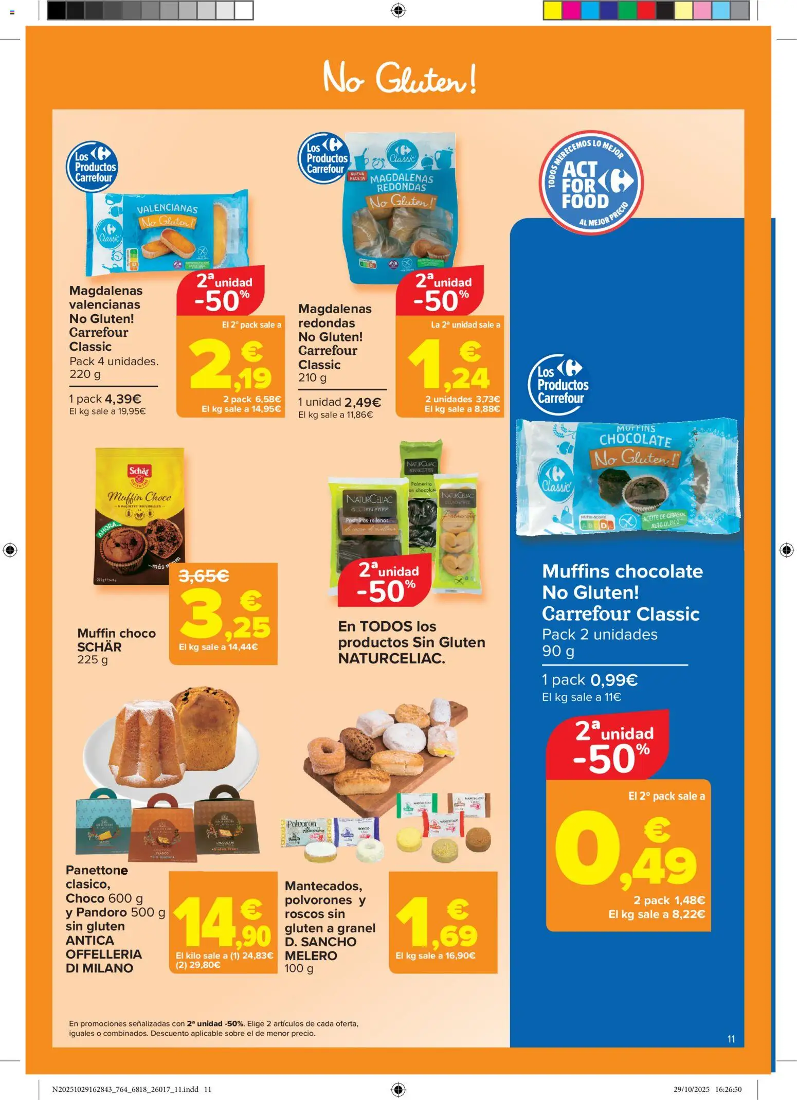 Carrefour folleto │ válido desde el 12.11.2025 | Página: 11 | Productos: Aceite, Chocolate, Aceite de girasol, Magdalenas