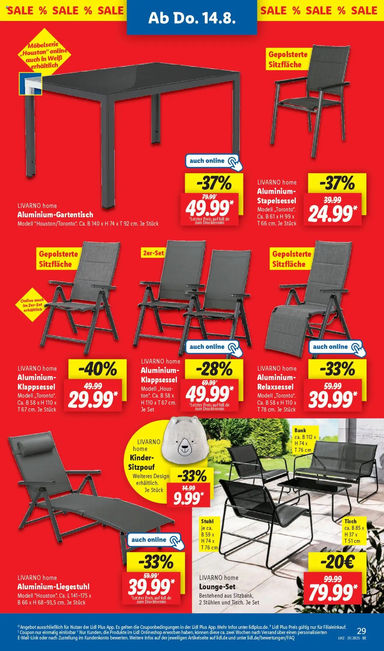 Lidl Prospekt Zossen	 - gültig ab dem 11.08.2025 | Seite: 41 | Produkte: Relaxsessel, Stuhl