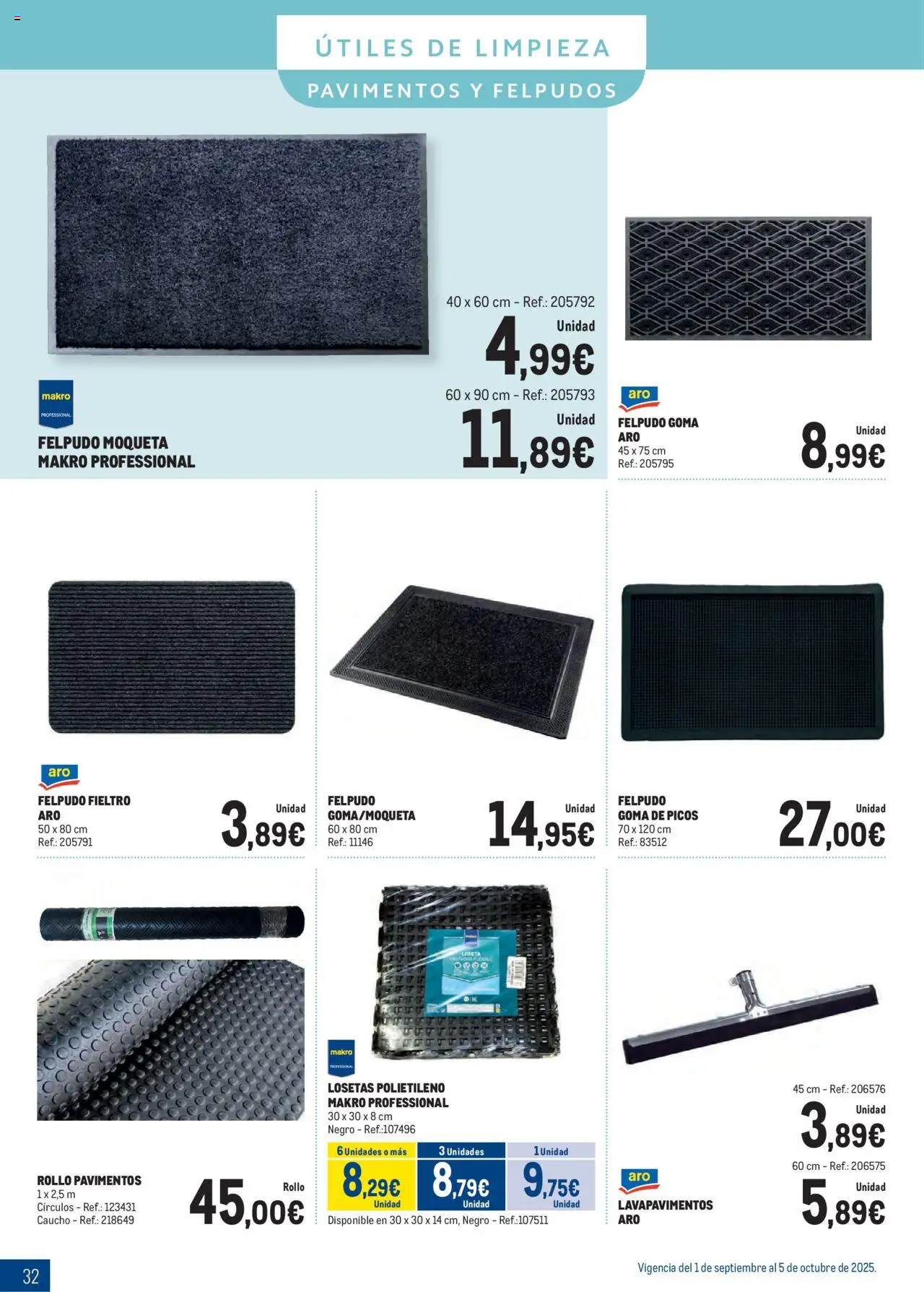 Makro - Especial Limpieza Norte II │ válido desde el 01.09.2025 | Página: 32 | Productos: Felpudo