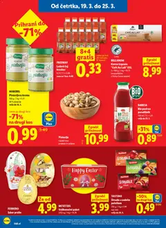 Lidl katalog akcije – veljaven od 19.03.2026 | Stran: 8 | Izdelki: Pistacije, Namaz, Ledeni čaj, Caj
