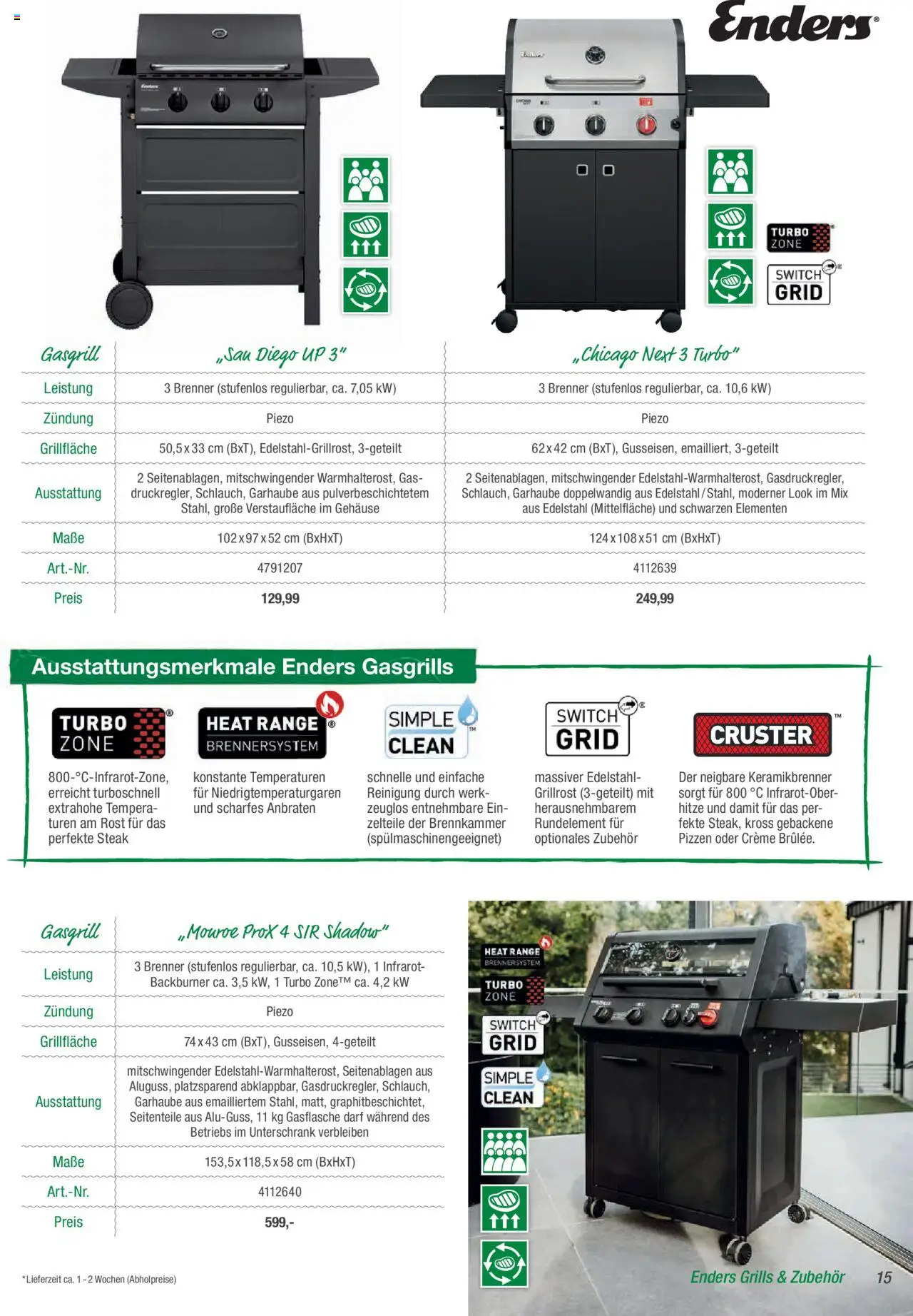 Toom Baumarkt Grills & Zubehör 2025 - gültig ab dem 19.02.2025 | Seite: 15 | Produkte: Unterschrank, Creme, Steak