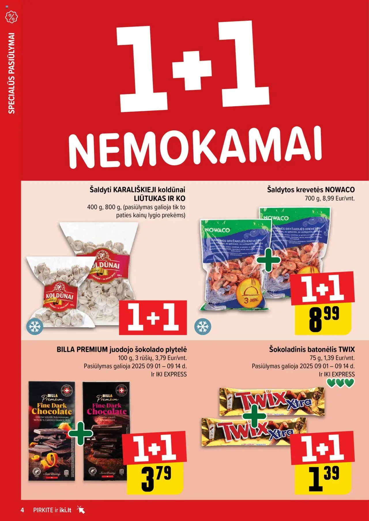 IKI akcijos nuo 08.09.2025 | Puslapis: 4 | Prekių: Šokoladinis batonėlis