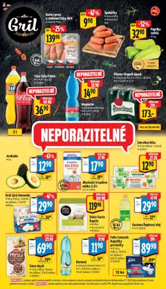 Albert leták - Supermarket od 23.07.2025 | Strana: 6 | Produkty: Špekáčky, Paprika, Stehenní řízky, Cola