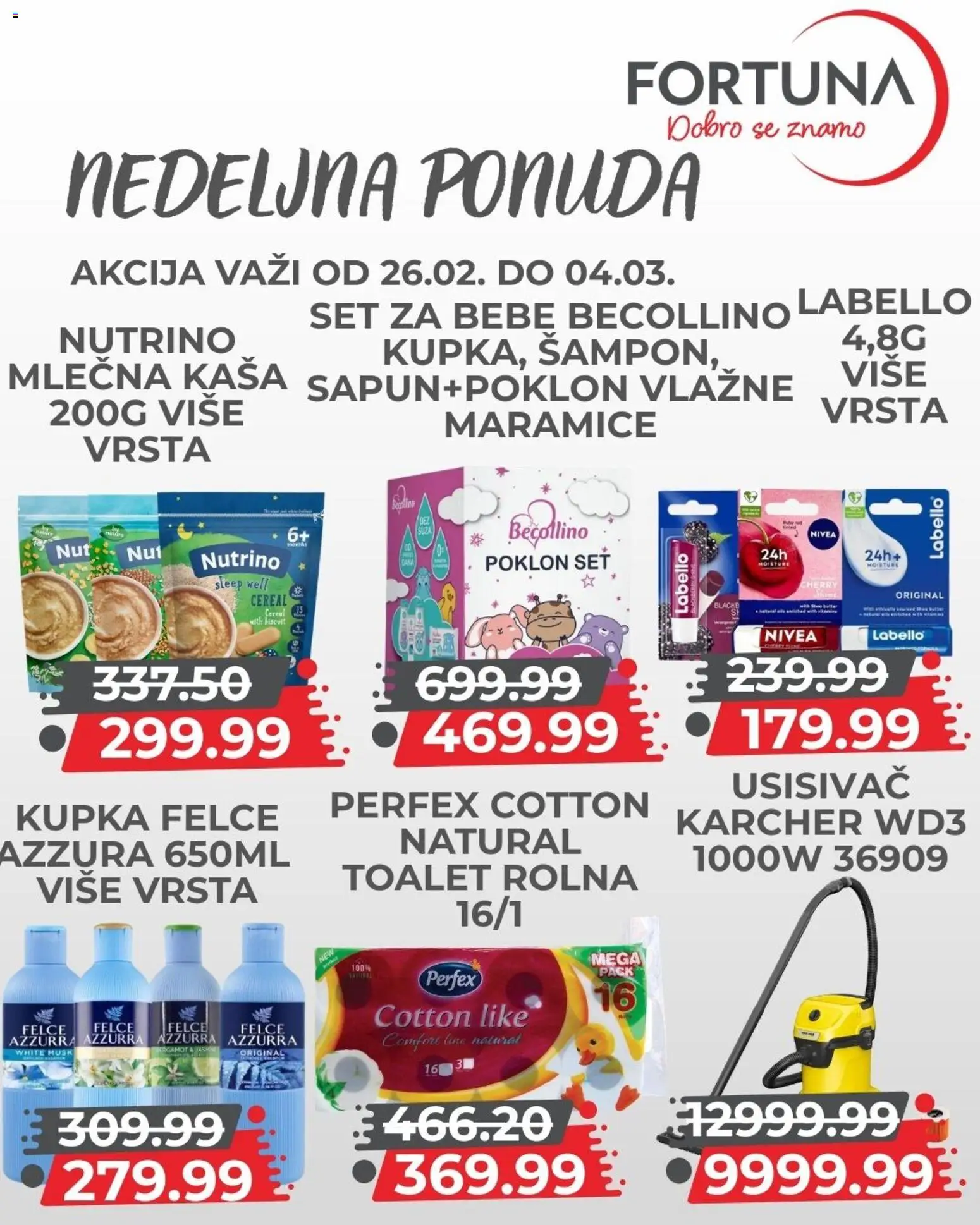 Fortuna Market katalog - važi od 26.02.2026 | Strana: 11 | Proizvode: Usisivač, Nivea