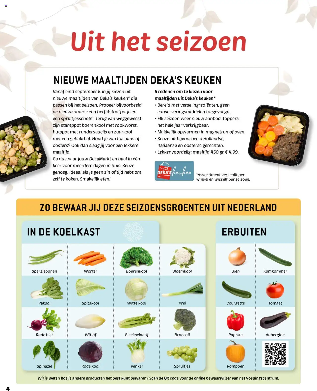 {H1} | Pagina: 4 | Producten: Bloemkool, Courgette, Broccoli, Koelkast