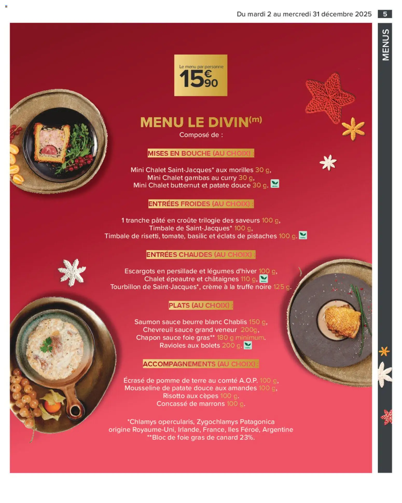 {H1} | Page: 5 | Produits: Pomme, Patate douce, Saumon, Crème