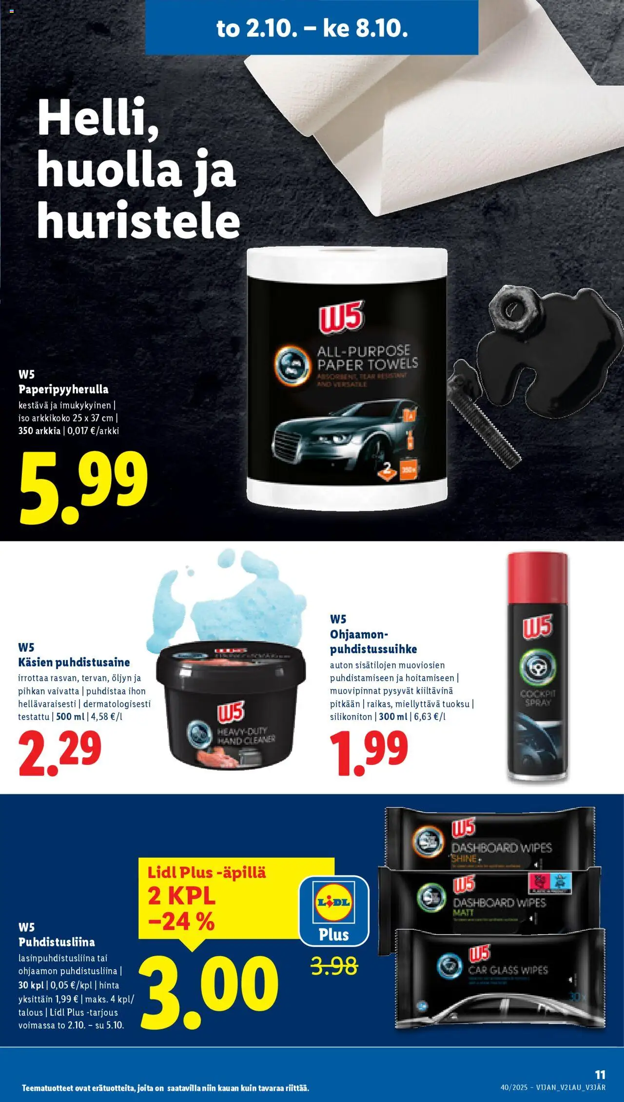 Lidl tarjoukset – voimassa 02.10.2025 alkaen | Sivu: 15 | Tuotteet: Tuoksu, Puhdistusaine, Puhdistussuihke