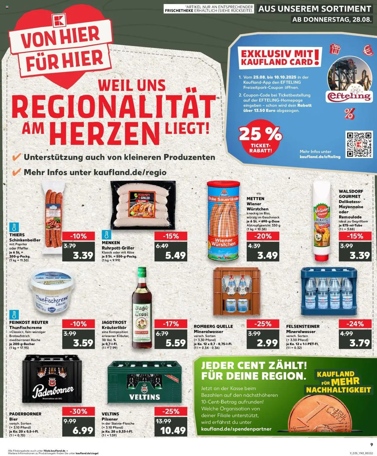 Kaufland prospekt Dorsten	 – gültig ab 31.08.2025 | Seite: 20 | Produkte: Bier, Paprika, Mayonnaise, Pfeffer