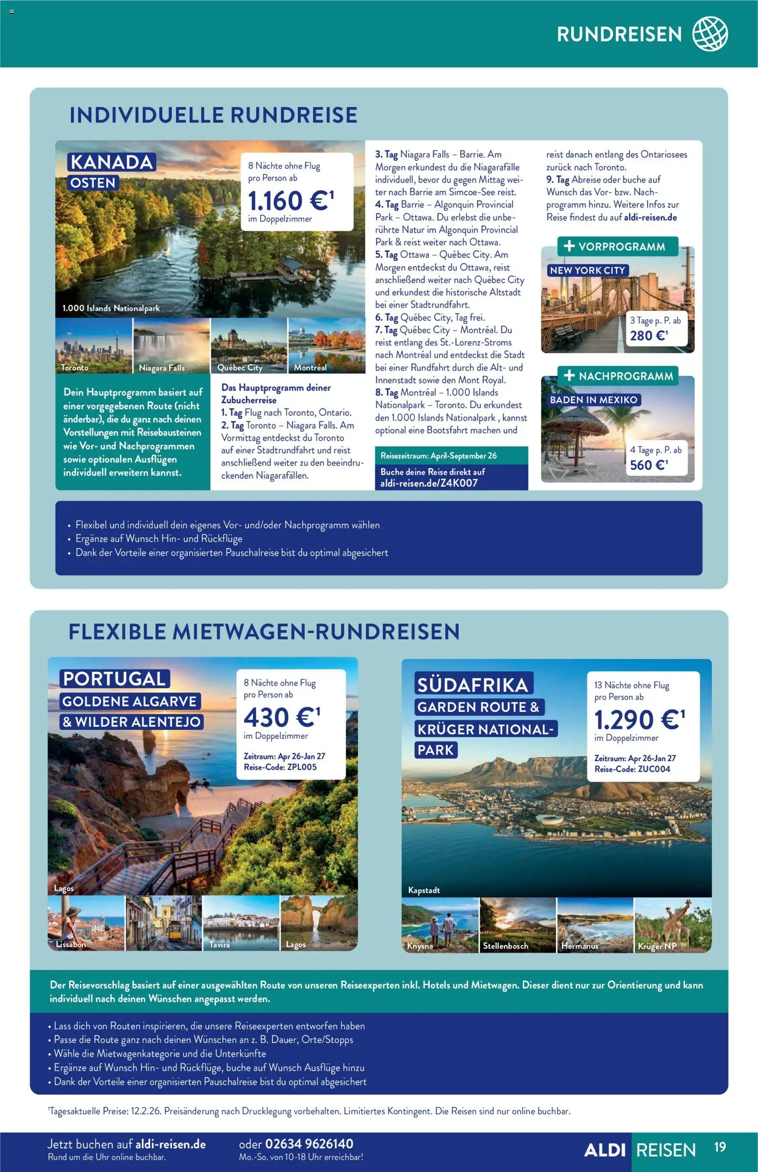 Aldi Reisen Prospekt 	 – gültig ab 01.03.2026 | Seite: 19 | Produkte: Uhr