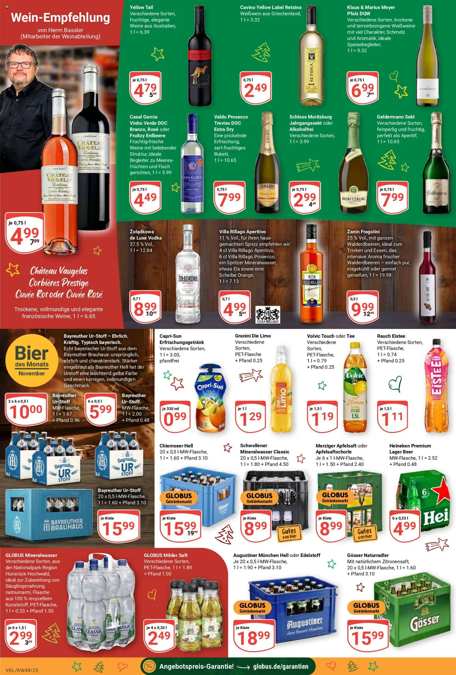 Globus prospekt Völklingen	 – gültig ab 24.11.2025 | Seite: 19 | Produkte: Sekt, Saft, Vodka, Zitronen