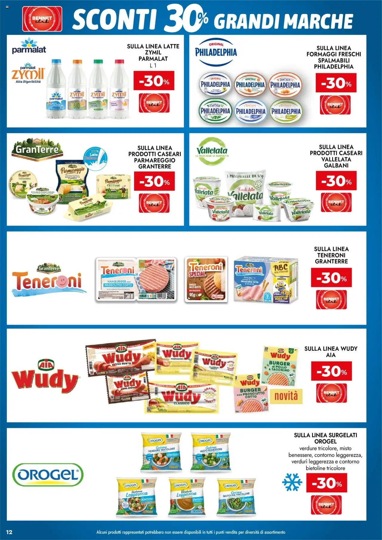 Volantino bennet del 11.09.2025 | Pagina: 12 | Prodotti: Tacchino, Formaggio, Crostini, Hamburger