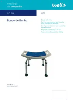 Pré-visualização Well’s Catálogo de Ortopedia válido de 12.02.2024 | Página: 131 | Produtos: Banco, Banho