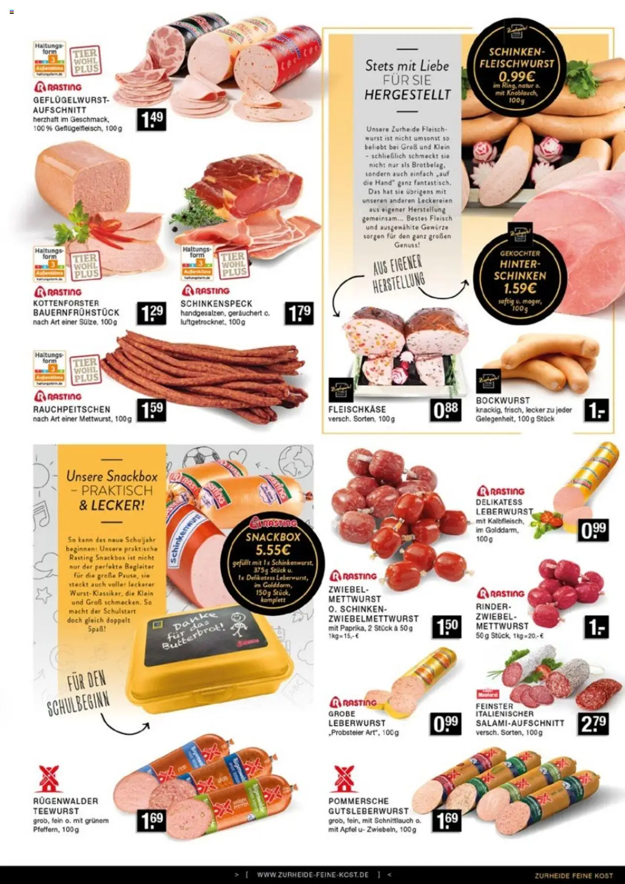 Edeka Zurheide Prospekt 	 - gültig ab dem 18.08.2025 | Seite: 3 | Produkte: Bockwurst, Äpfel, Wurst, Schinken