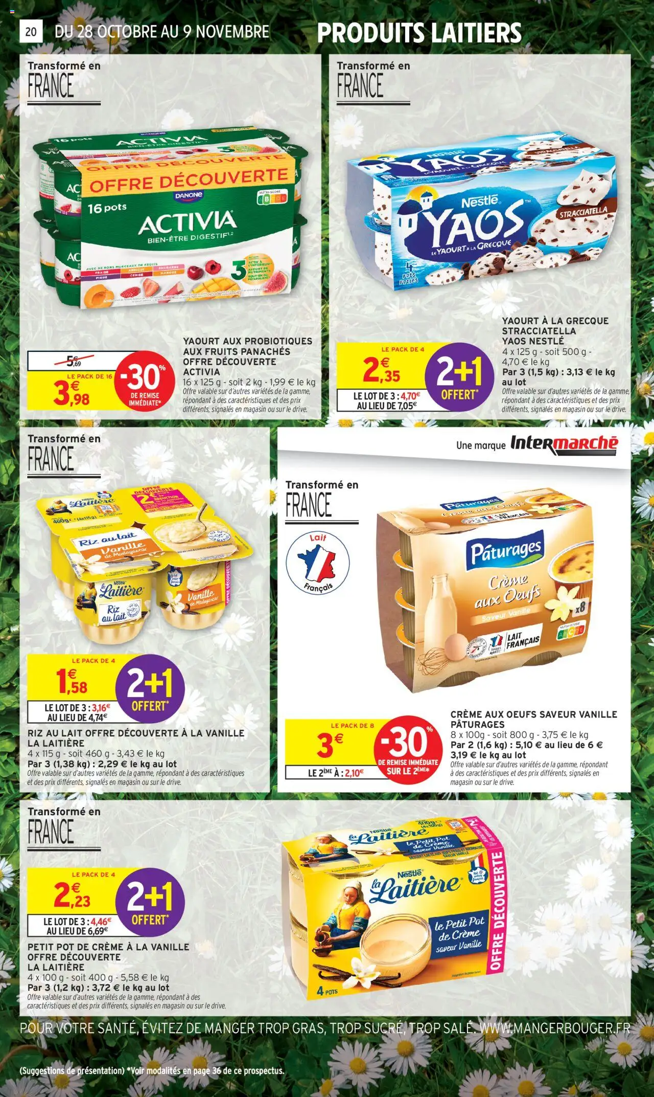 {H1} | Page: 8 | Produits: Mangue, Yaourt à La Grecque, Œufs, Riz