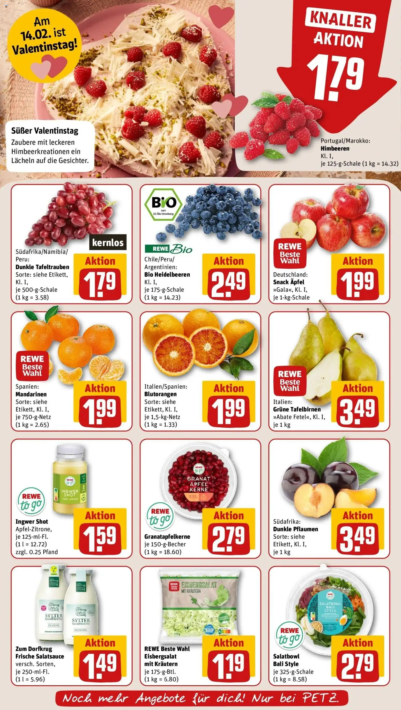 Rewe prospekt Wiehl	 – gültig ab 09.02.2026 | Seite: 10 | Produkte: Pflaumen, Äpfel, Heidelbeeren, Zitrone