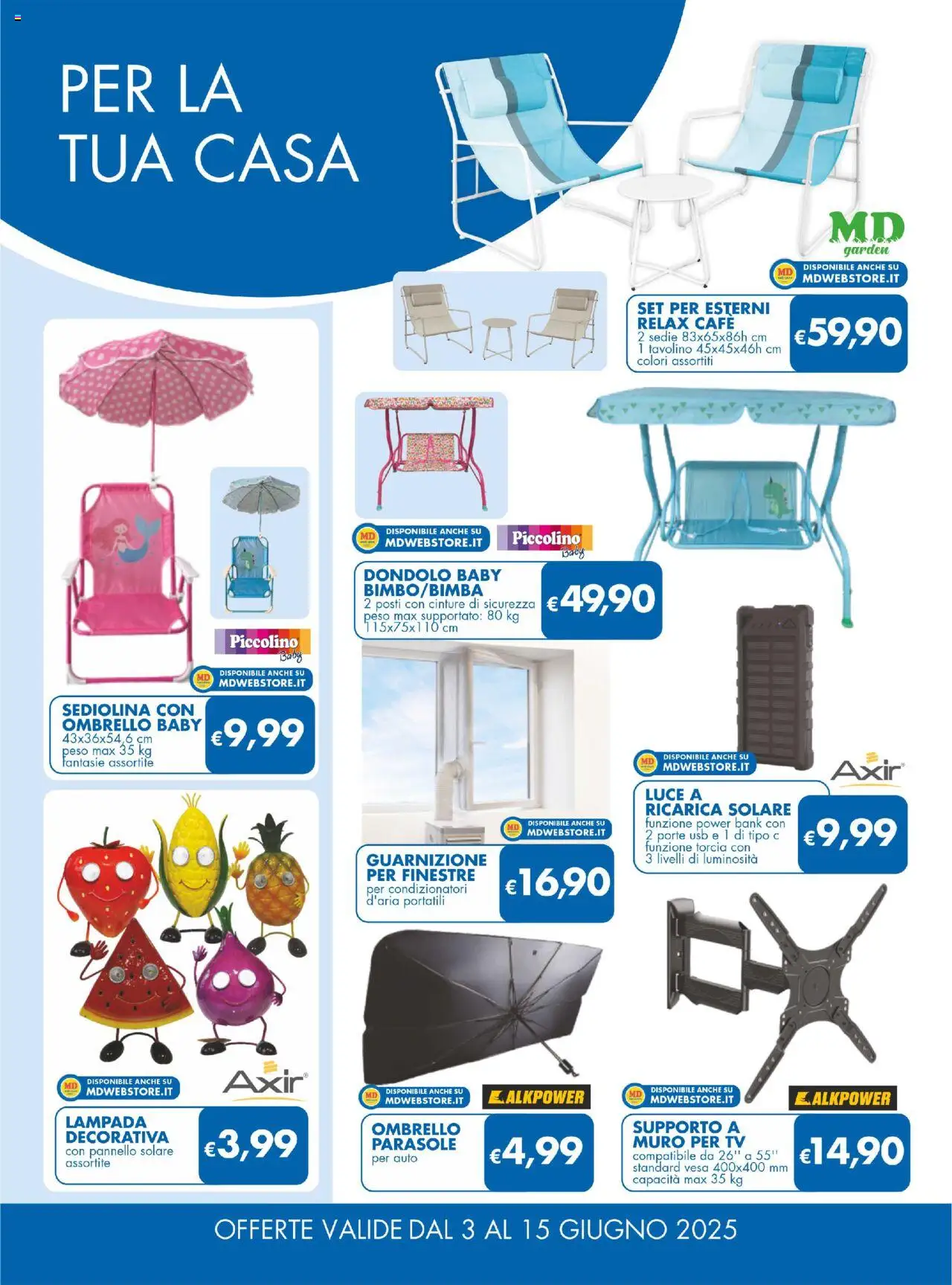 Volantino MD Discount del 03.06.2025 | Pagina: 26 | Prodotti: Torcia, Ombrello, USB, Lampada