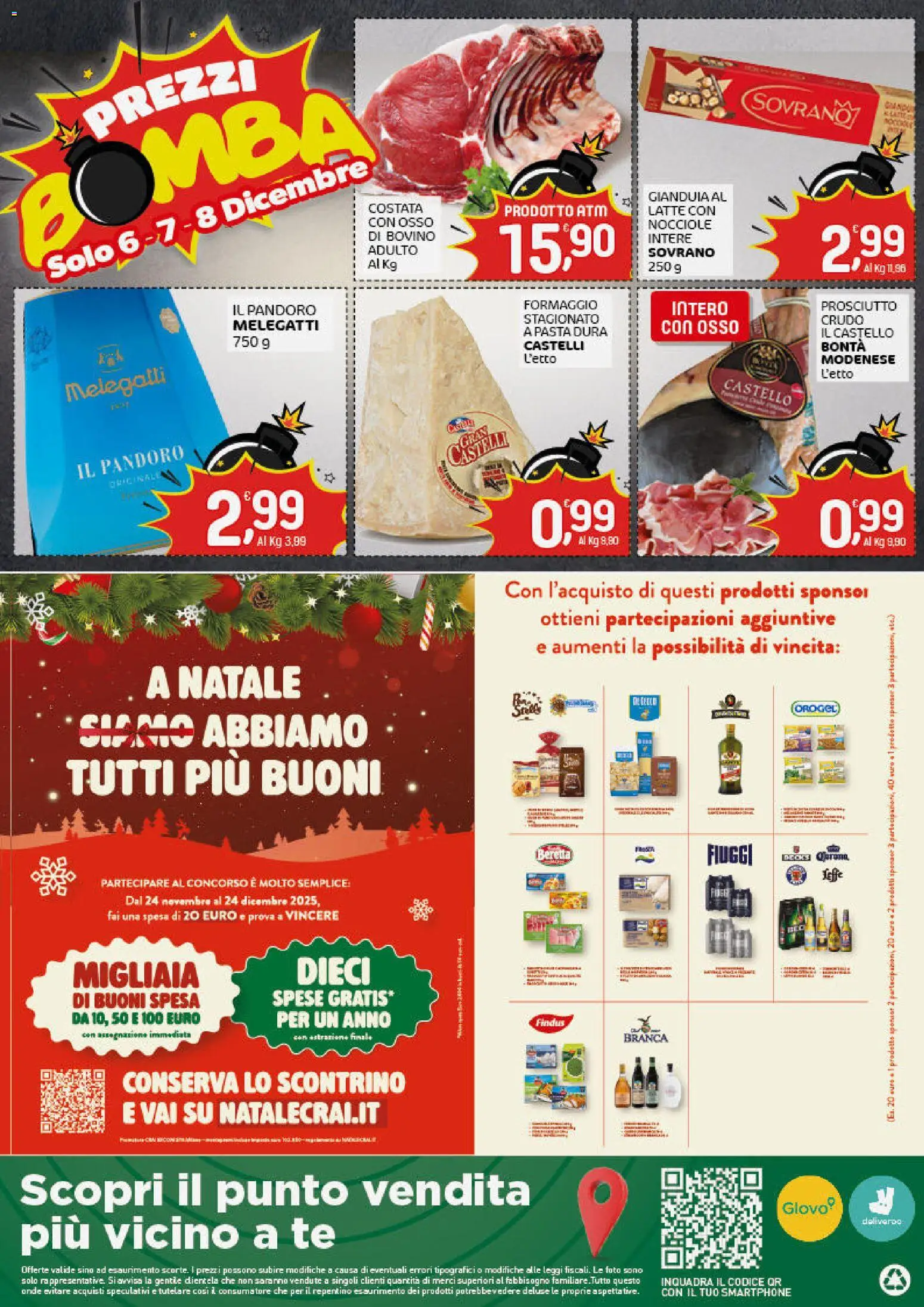 Volantino CRAI del 04.12.2025 | Pagina: 8 | Prodotti: Tè, Latte, Prosciutto, Pandoro